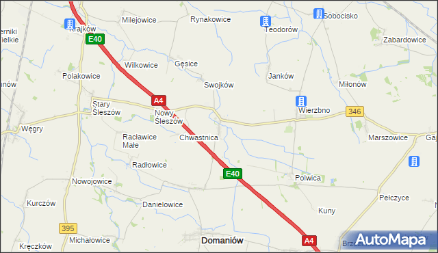 mapa Piskorzów gmina Domaniów, Piskorzów gmina Domaniów na mapie Targeo