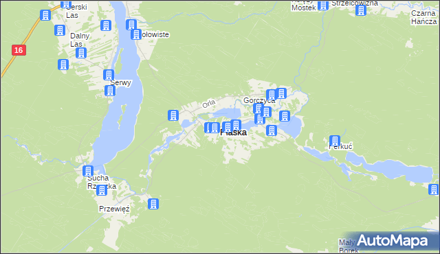 mapa Płaska, Płaska na mapie Targeo