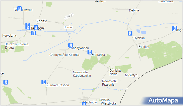 mapa Plebanka gmina Jarczów, Plebanka gmina Jarczów na mapie Targeo