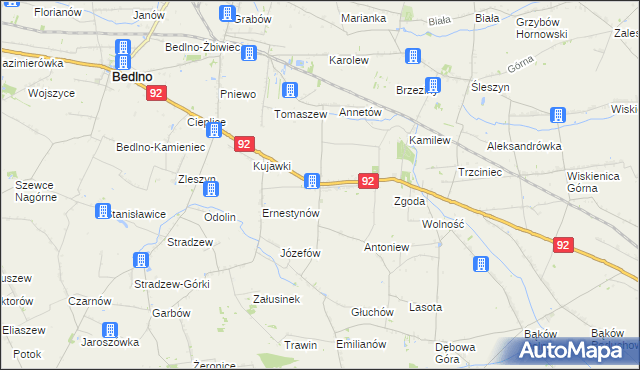 mapa Plecka Dąbrowa, Plecka Dąbrowa na mapie Targeo