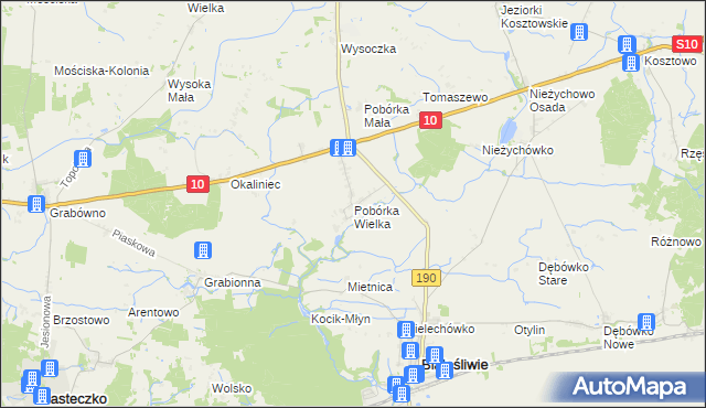 mapa Pobórka Wielka, Pobórka Wielka na mapie Targeo