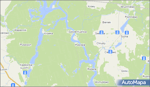 mapa Pobrdzie, Pobrdzie na mapie Targeo