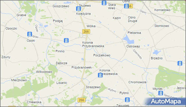 mapa Poczałkowo, Poczałkowo na mapie Targeo