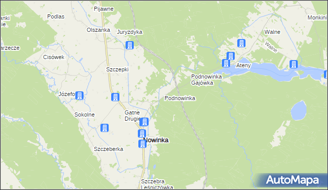 mapa Podnowinka, Podnowinka na mapie Targeo