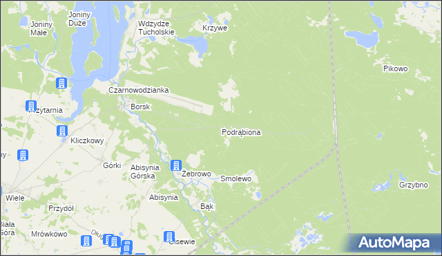 mapa Podrąbiona, Podrąbiona na mapie Targeo