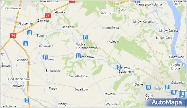 mapa Podszyn, Podszyn na mapie Targeo