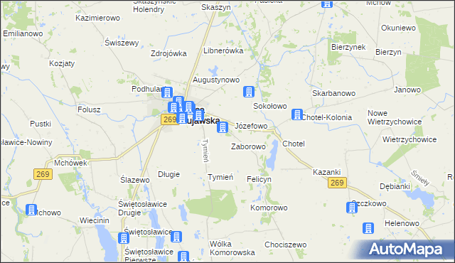 mapa Podtymień, Podtymień na mapie Targeo