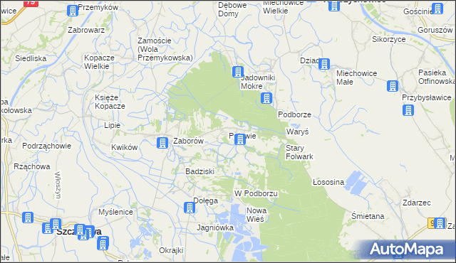 mapa Pojawie, Pojawie na mapie Targeo