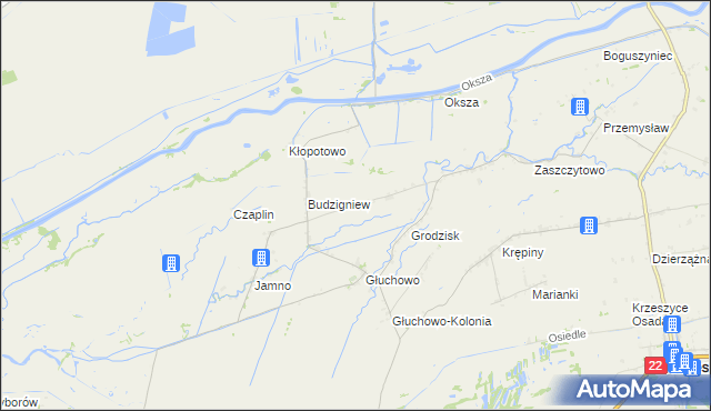 mapa Polne gmina Słońsk, Polne gmina Słońsk na mapie Targeo