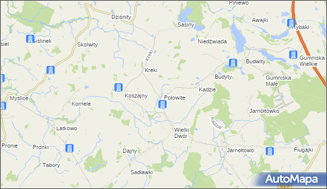 mapa Połowite, Połowite na mapie Targeo
