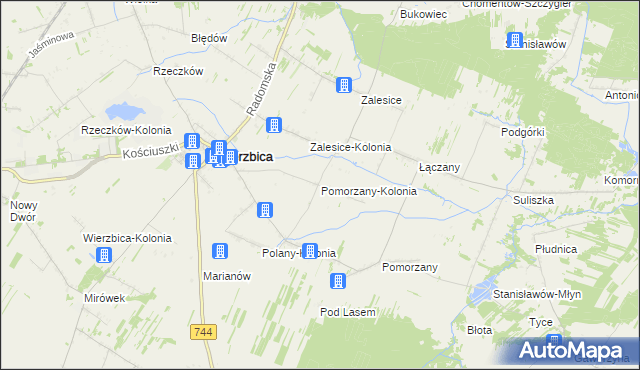 mapa Pomorzany-Kolonia, Pomorzany-Kolonia na mapie Targeo