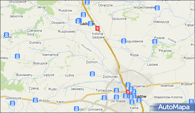 mapa Porudzie, Porudzie na mapie Targeo