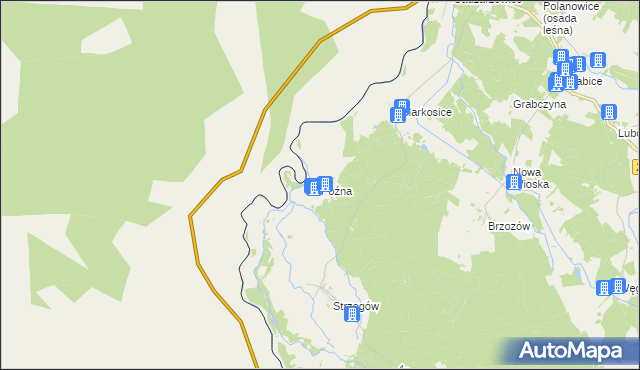 mapa Późna, Późna na mapie Targeo