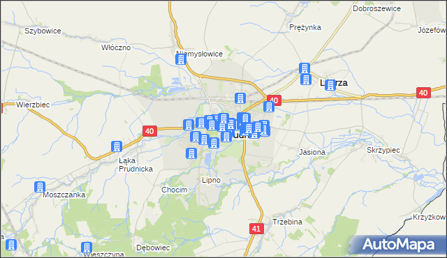 mapa Prudnik, Prudnik na mapie Targeo