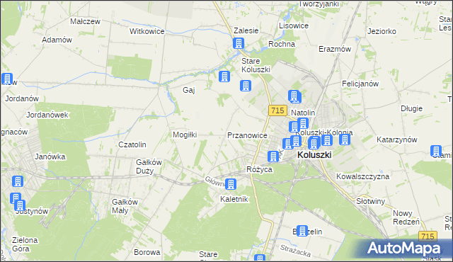 mapa Przanowice, Przanowice na mapie Targeo