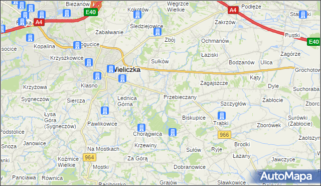 mapa Przebieczany, Przebieczany na mapie Targeo