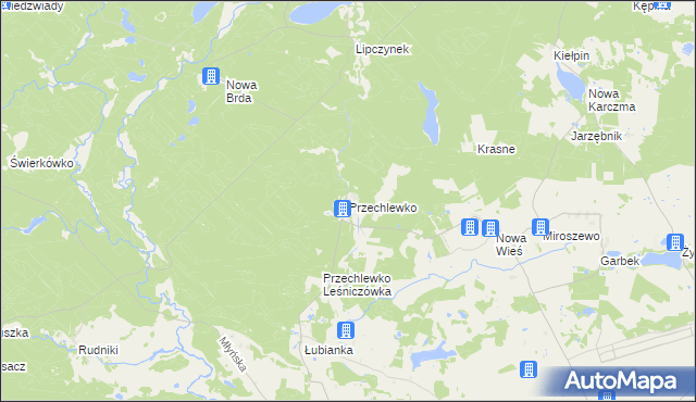 mapa Przechlewko, Przechlewko na mapie Targeo