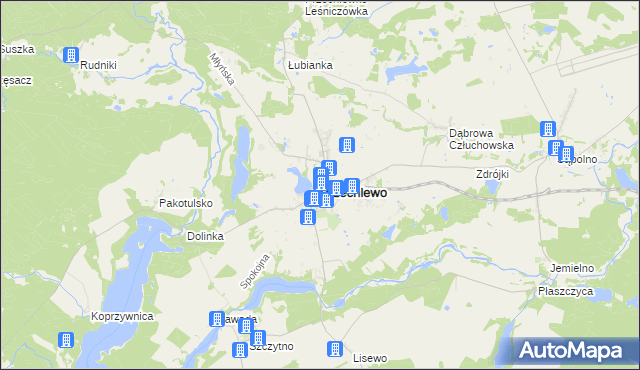 mapa Przechlewo, Przechlewo na mapie Targeo