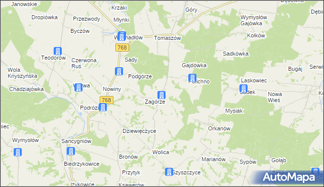 mapa Przecławka, Przecławka na mapie Targeo