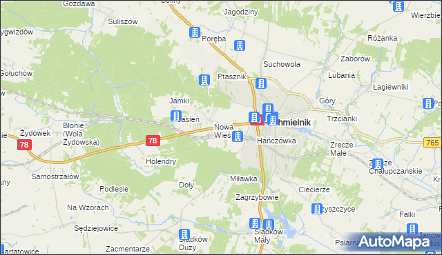 mapa Przededworze, Przededworze na mapie Targeo
