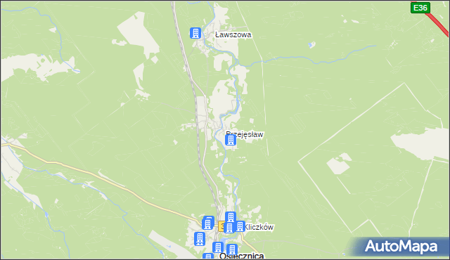 mapa Przejęsław, Przejęsław na mapie Targeo