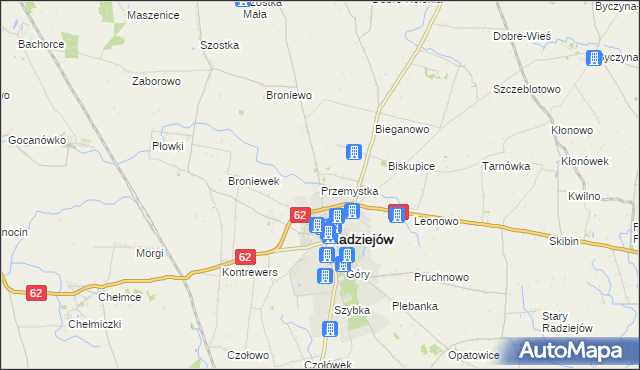 mapa Przemystka, Przemystka na mapie Targeo