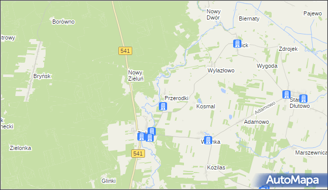 mapa Przerodki, Przerodki na mapie Targeo