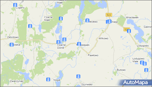 mapa Przęsławek, Przęsławek na mapie Targeo