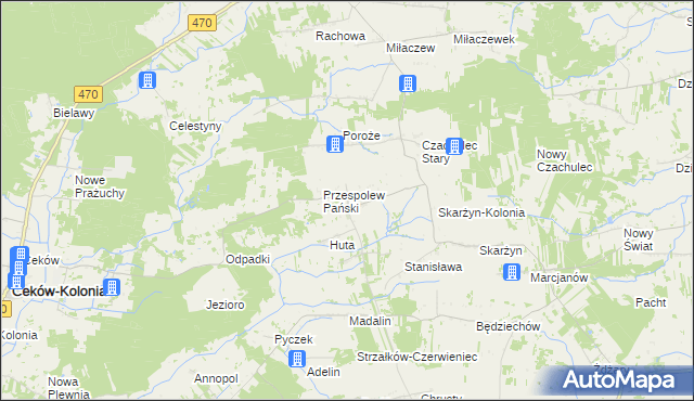 mapa Przespolew Kościelny, Przespolew Kościelny na mapie Targeo