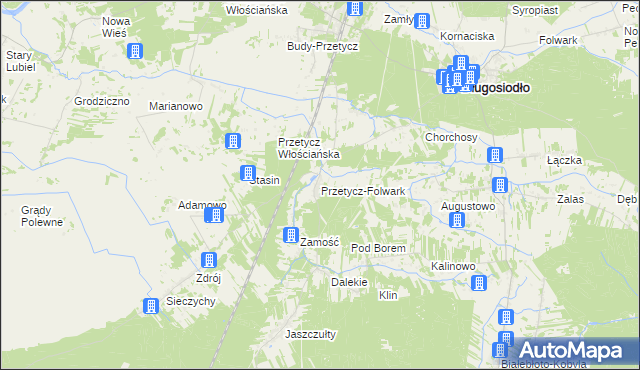 mapa Przetycz-Folwark, Przetycz-Folwark na mapie Targeo