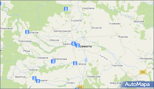 mapa Przeworno, Przeworno na mapie Targeo