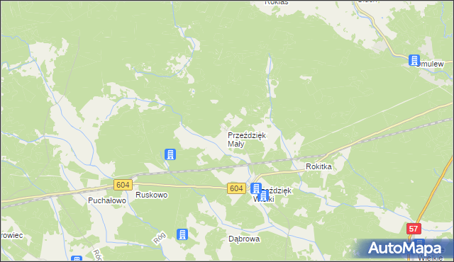 mapa Przeździęk Mały, Przeździęk Mały na mapie Targeo