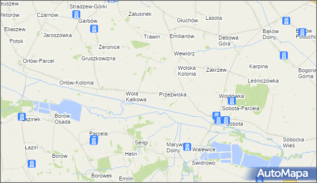 mapa Przezwiska, Przezwiska na mapie Targeo