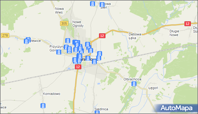 mapa Przyczyna Dolna, Przyczyna Dolna na mapie Targeo