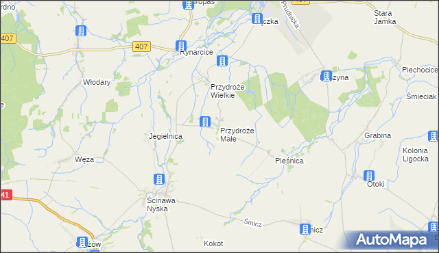 mapa Przydroże Małe, Przydroże Małe na mapie Targeo