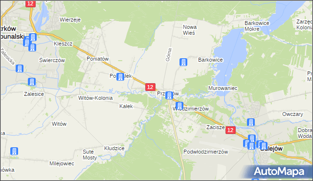 mapa Przygłów, Przygłów na mapie Targeo