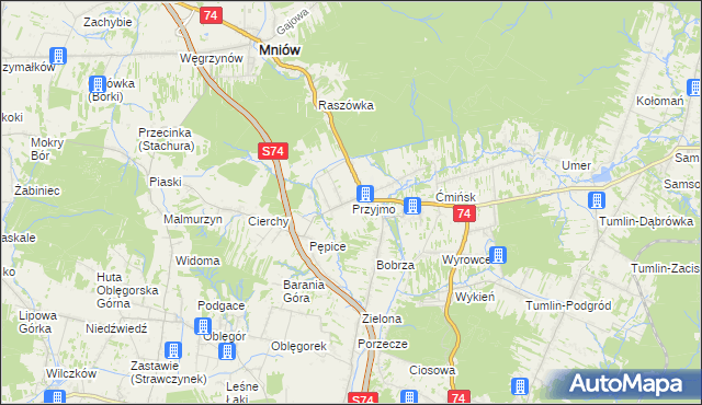 mapa Przyjmo, Przyjmo na mapie Targeo