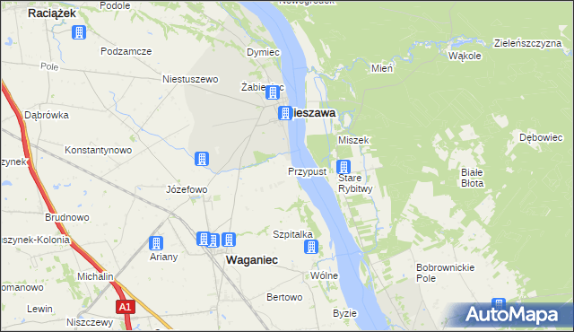 mapa Przypust, Przypust na mapie Targeo