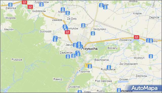 mapa Przysucha, Przysucha na mapie Targeo