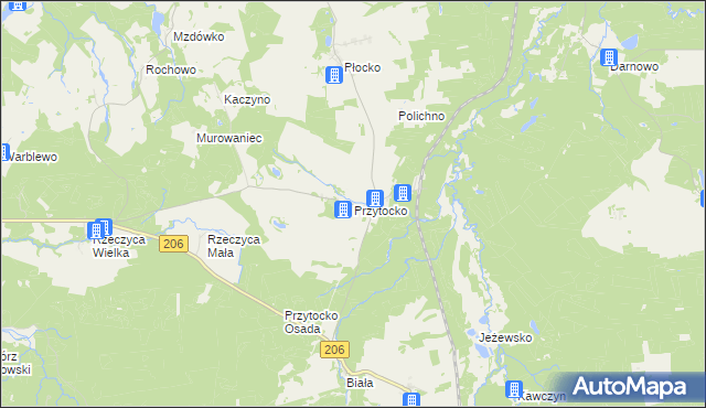 mapa Przytocko, Przytocko na mapie Targeo