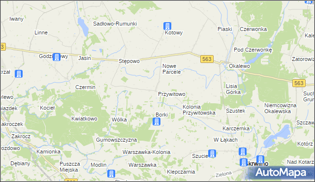 mapa Przywitowo, Przywitowo na mapie Targeo