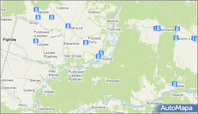 mapa Przywóz, Przywóz na mapie Targeo