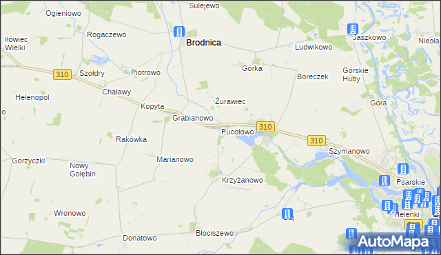 mapa Pucołowo, Pucołowo na mapie Targeo