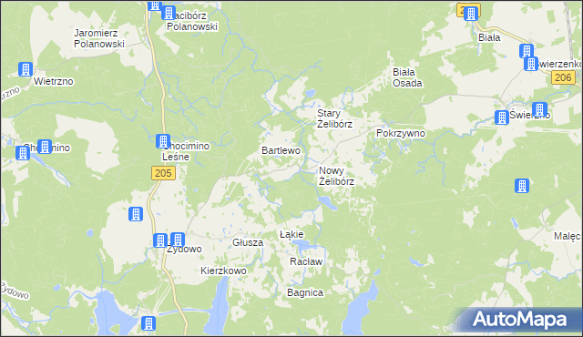 mapa Pyszki, Pyszki na mapie Targeo