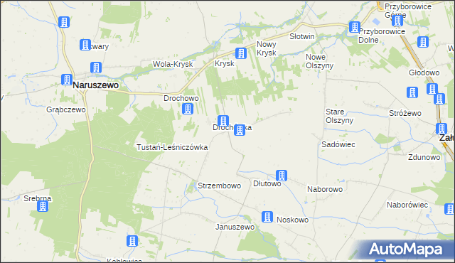 mapa Rąbież gmina Naruszewo, Rąbież gmina Naruszewo na mapie Targeo