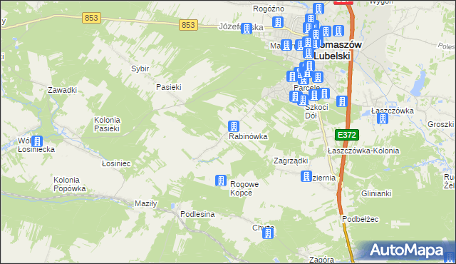 mapa Rabinówka, Rabinówka na mapie Targeo