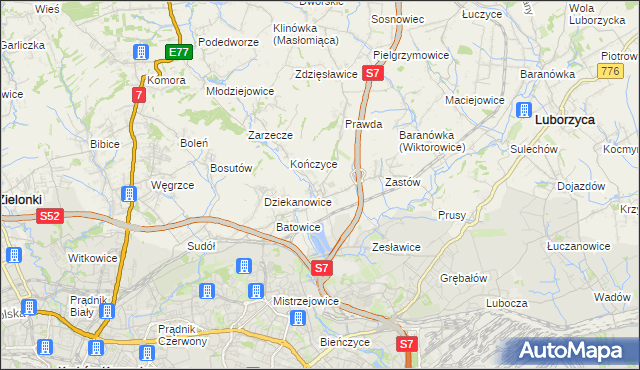 mapa Raciborowice gmina Michałowice, Raciborowice gmina Michałowice na mapie Targeo