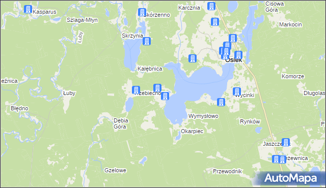 mapa Radogoszcz gmina Osiek, Radogoszcz gmina Osiek na mapie Targeo