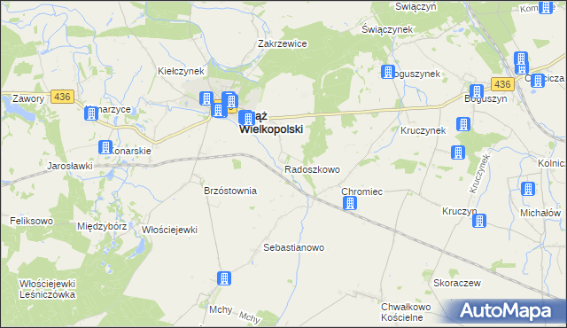 mapa Radoszkowo, Radoszkowo na mapie Targeo