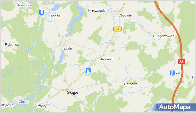 mapa Radoszyn, Radoszyn na mapie Targeo